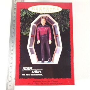 Hallmark Keepsake Star Trek Capt Jean‑Luc Picard Ornament 1995 QXI5737